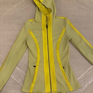 Athleta Utility Jacket in Yellow and Green